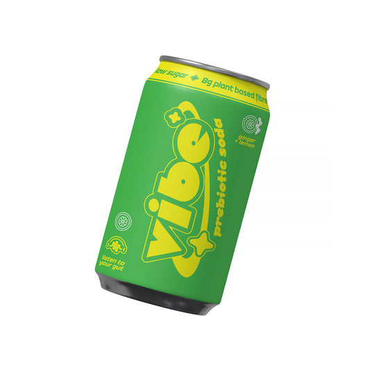 Vibe Ginger & Lemon Prebiotic Soda 330ml