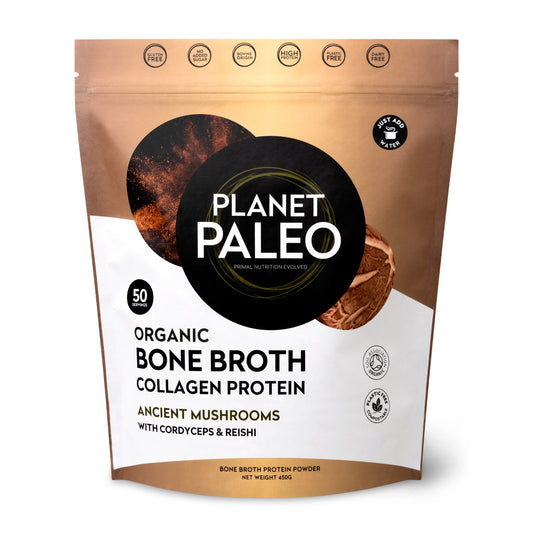 Organic Bone Broth Collagen Protein - Ancient Mushroom 450g
