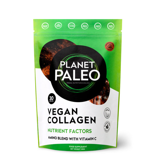 Planet Paleo Vegan Collagen Factors - Chocolate 252g