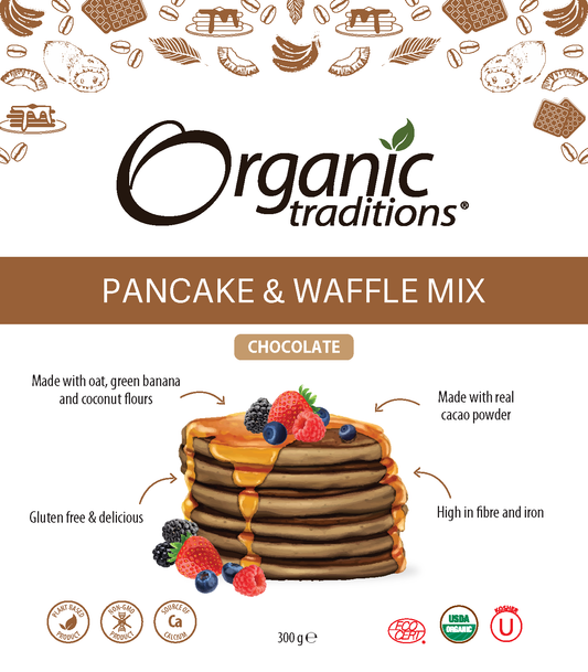 Organic Traditions Pancake & Waffle Mix - Chocolate 300g