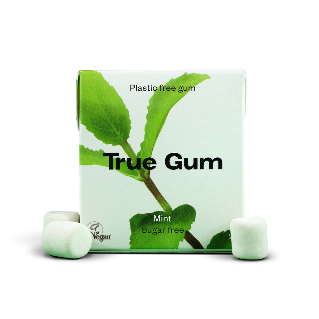 True Gum Plastic Free Chewing Gum with the Taste of Mint 21g