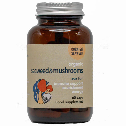 The Cornish Seaweed Company Organic Seaweed & Mushrooms 60 tabs