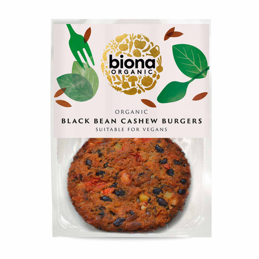 Biona Black Bean Cashew Nut Burgers 160g