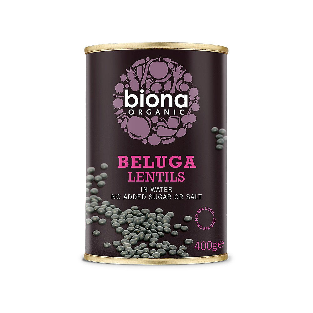 Biona Lentils Black Beluga 400g