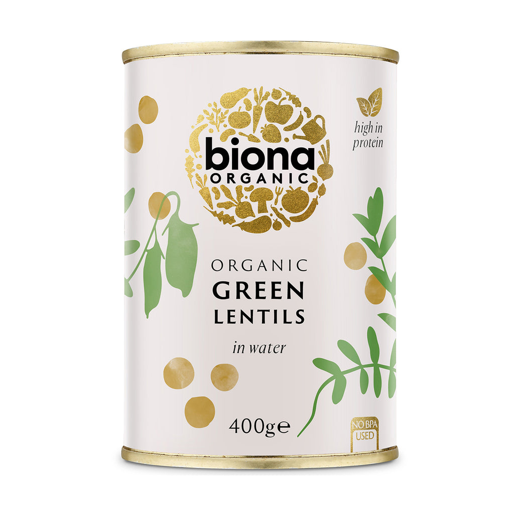 Biona Lentils Green Large 400g