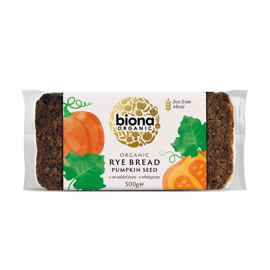 Biona Rye Pumpkin Seed Bread 500g