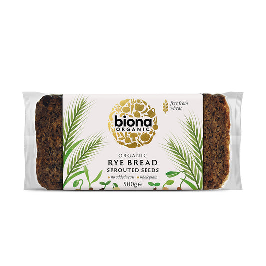Biona Vitality Rye Bread - Sprouted Seeds 500g