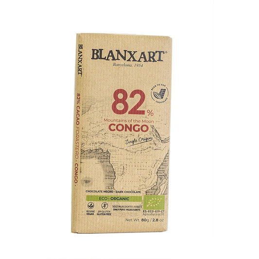 Blanxart 82% Congo Dark Chocolate 80g