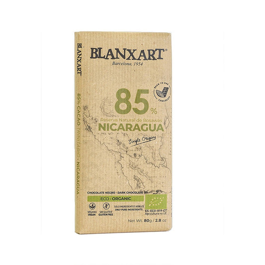 Blanxart 85% Nicaragua Dark Chocolate 80g