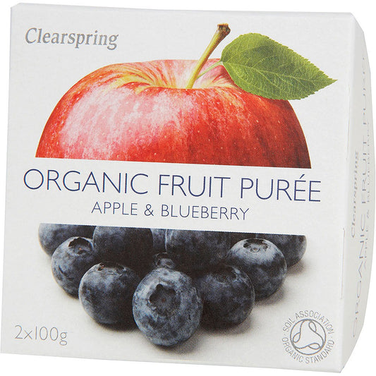Clearspring Apple Blueberry Puree 200g
