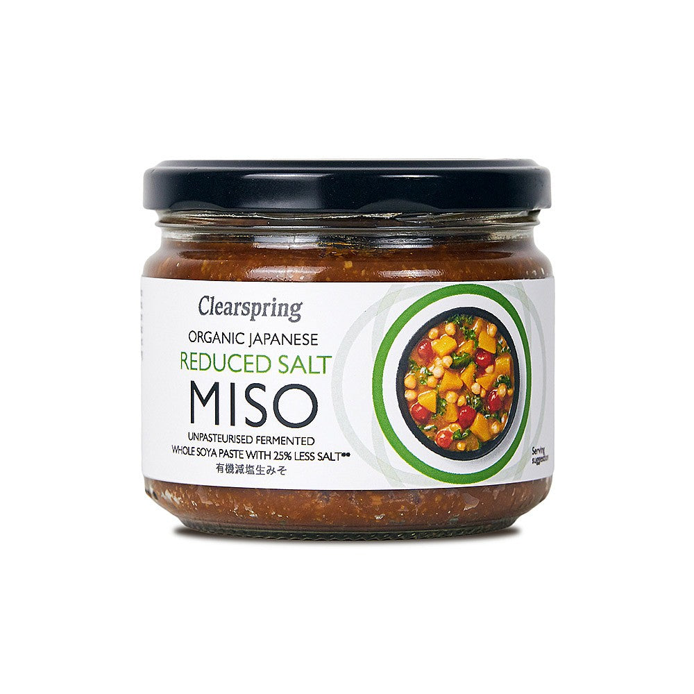 Clearspring Japanese Reduced Salt Miso Paste - Unpasteurised 270g ...