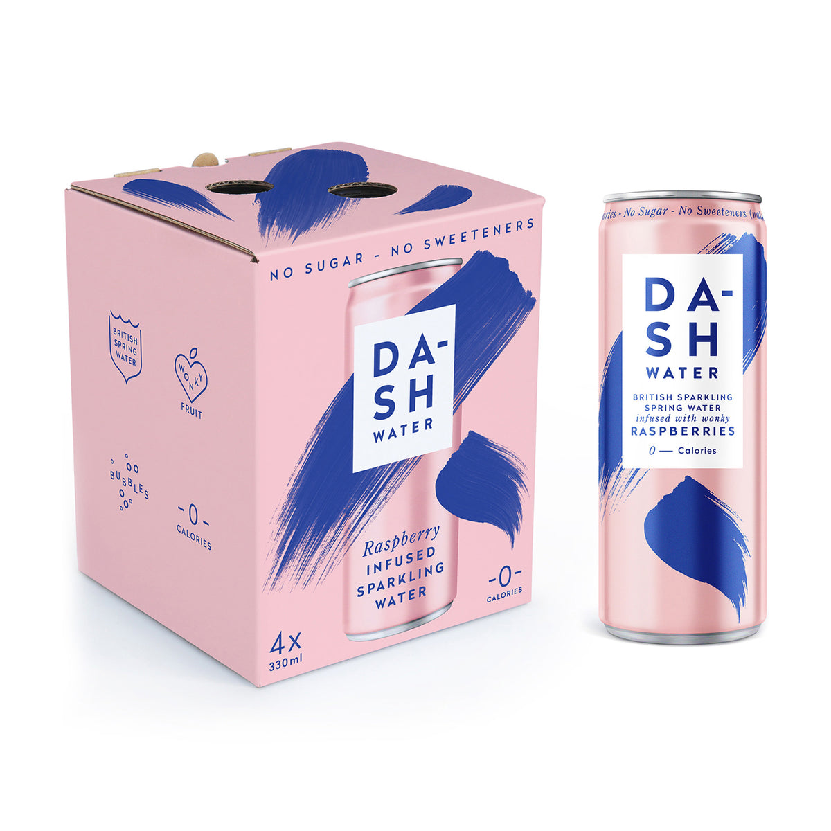 Dash Raspberry Dash Water Raspberry 4 x 330ml | Planet Organic