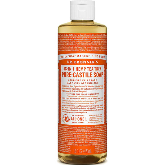 Dr Bronner's Tea Tree Castile Liquid Soap 473ml