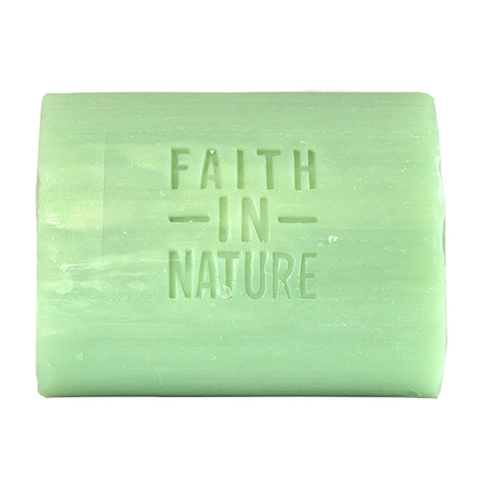 Faith in Nature Aloe Vera Soap Unwrapped each