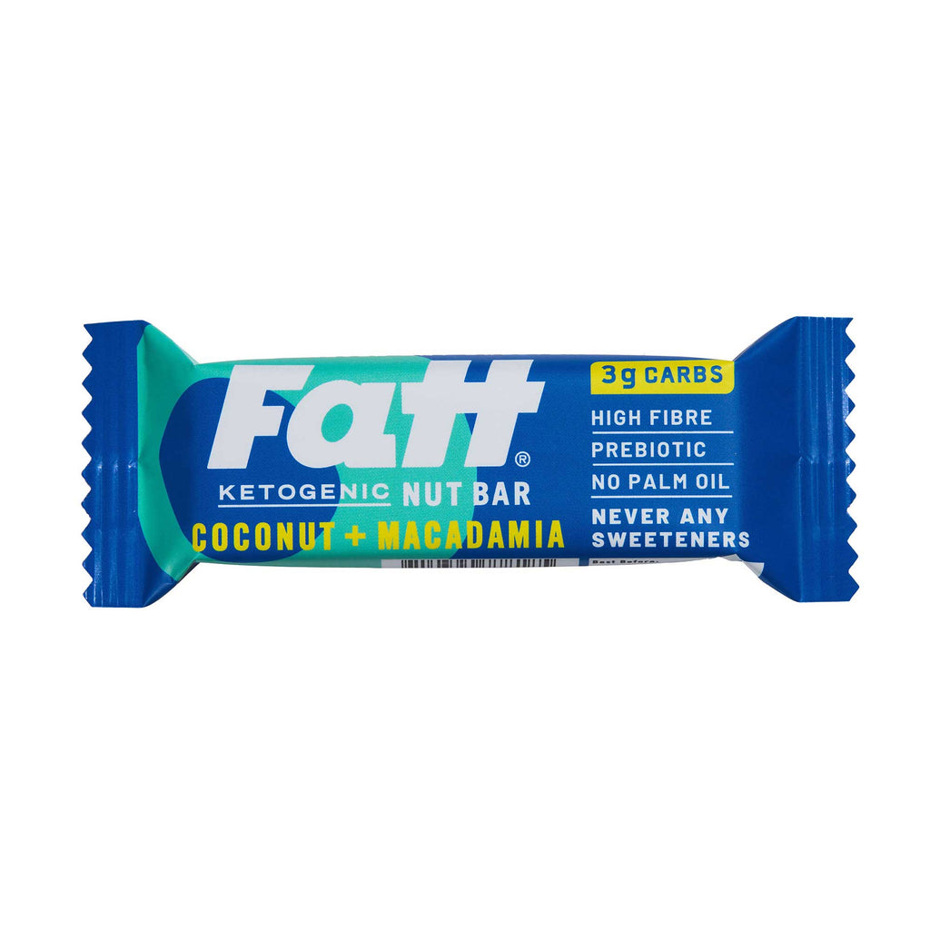 FattBar Coconut & Macadamia Bar 30g