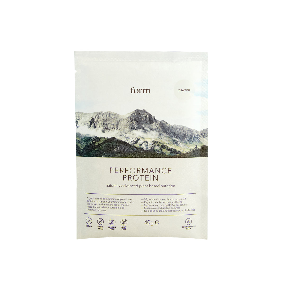 Form Performance Protein Tiramisu Sachet 40g | Planet Organic