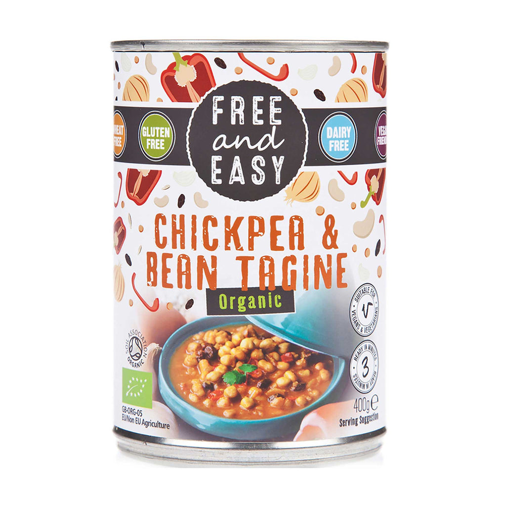 Free & Easy Chickpea & Bean Tagine Ready meal 400g
