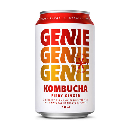 GENIE LIVING DRINKS Kombucha, Variety Pack Of 3 Flavours, Fermented 10