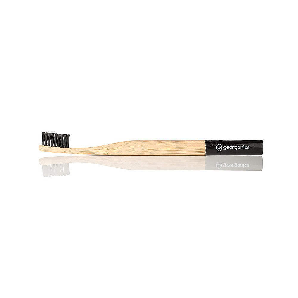 Georganics Bamboo Toothbrush Soft Charcoal Bristle each