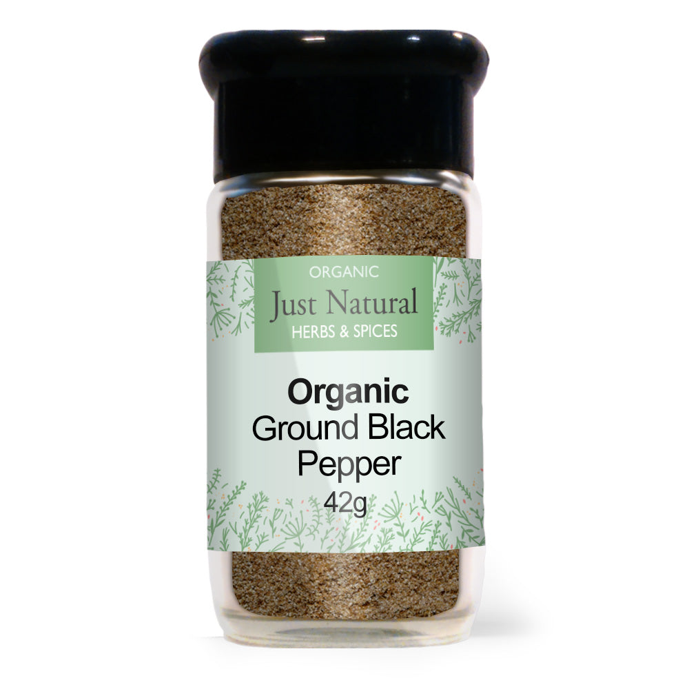 Just Natural Pepper Ground Black (jar) 42g