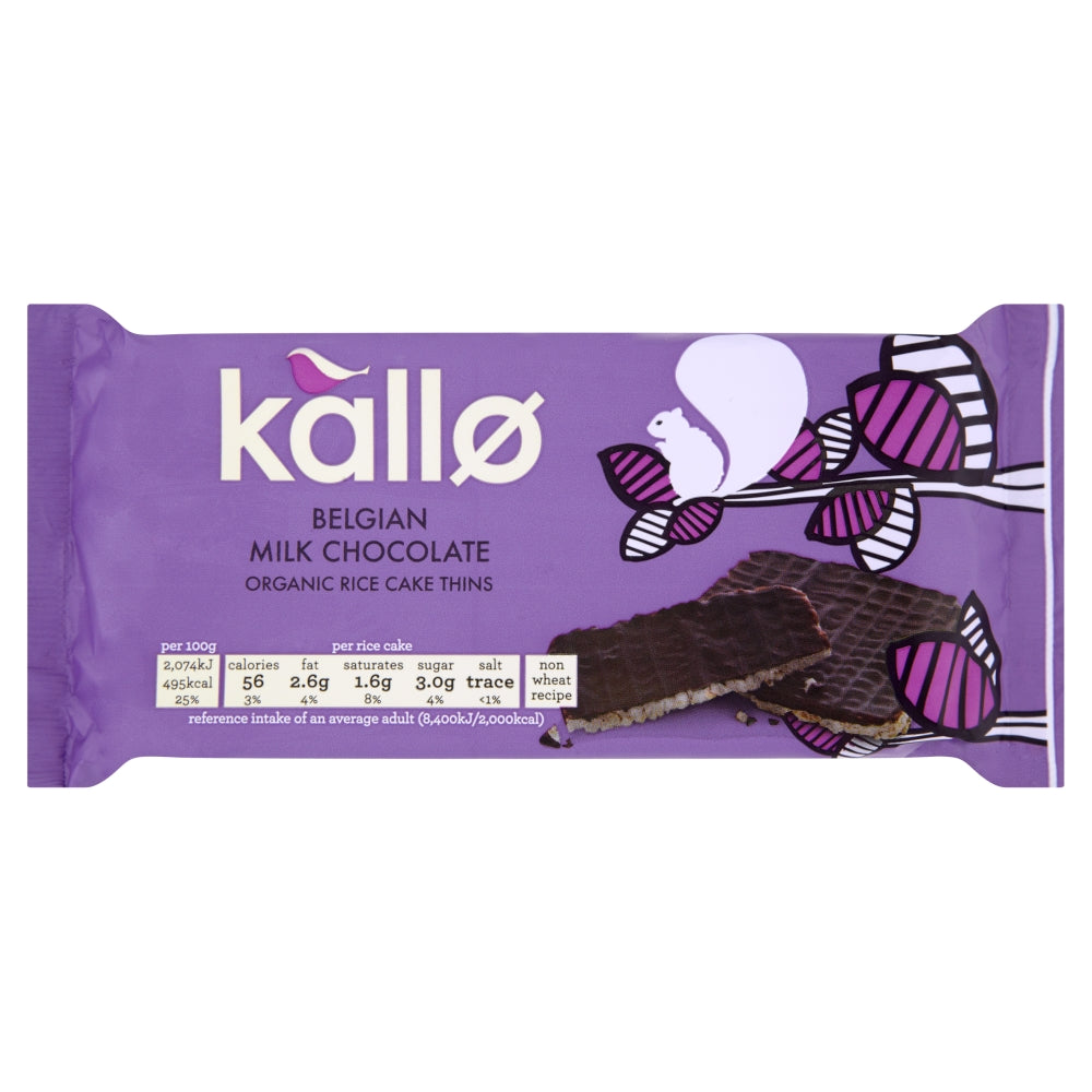 Kallo Milk Chocolate Rice Cakes 90g
