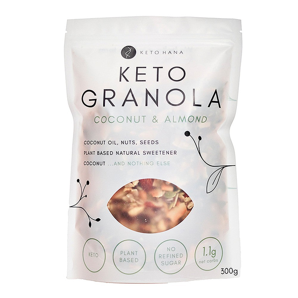 Keto Hana Keto Friendly Granola Coconut & Almond 300g Organic