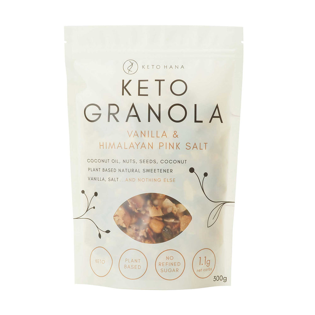 Keto Hana Keto Friendly Granola - Vanilla & Pink Himalayan Salt 300g
