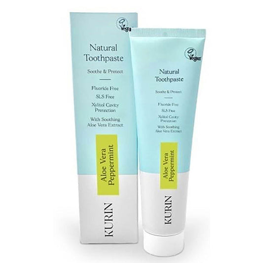 Kurin Fluoride Free Natural Soothing Toothpaste With Aloe - Mint 100ml