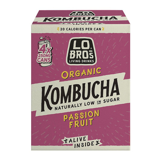 Lo Bros Kombucha - Passionfruit Multipack 4x250ml