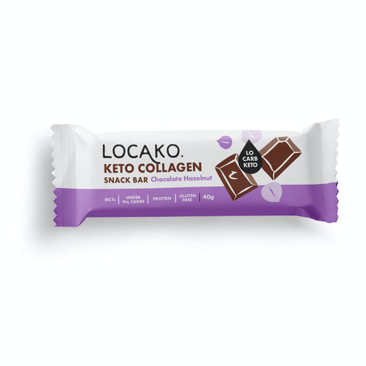 Locako Keto Collagen Snack Bar Chocolate Hazelnut 40g