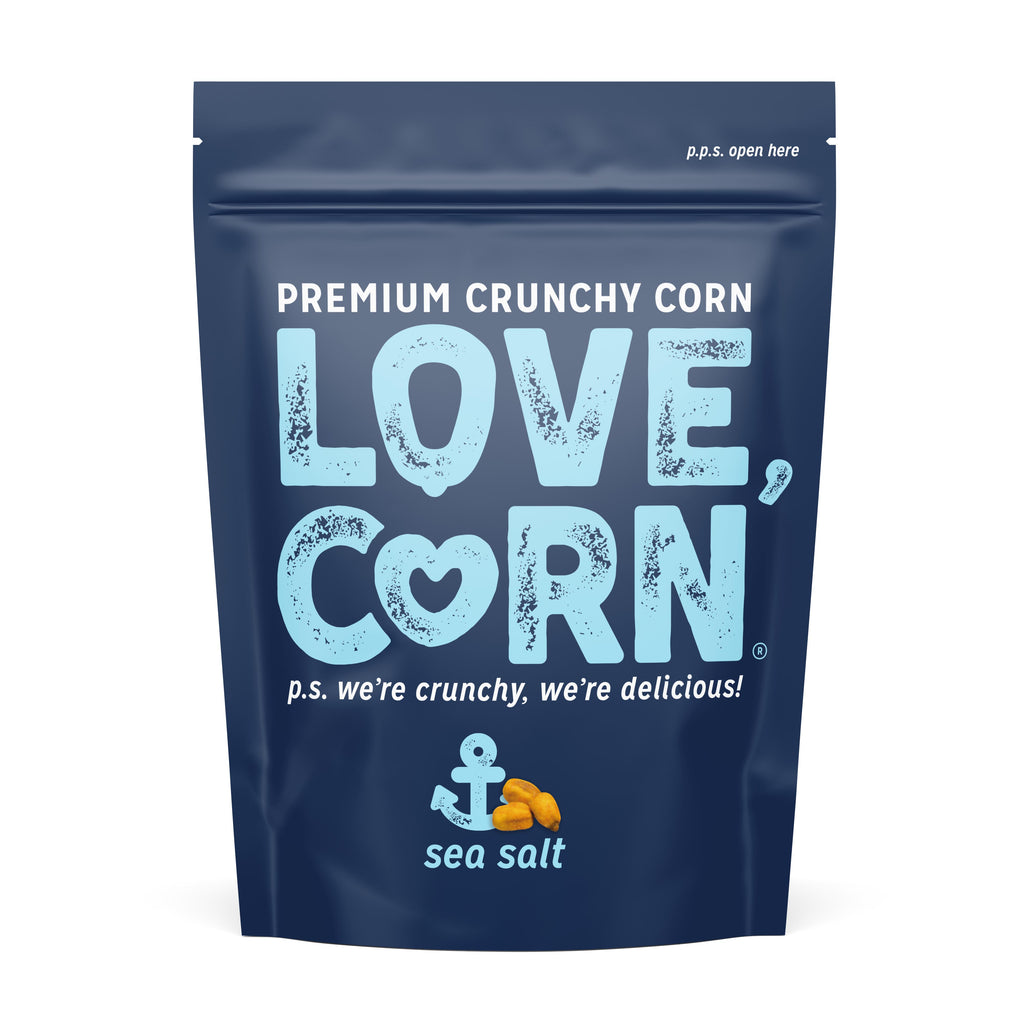 Love Corn Premium Crunchy Corn Snack Sea Salt 45g