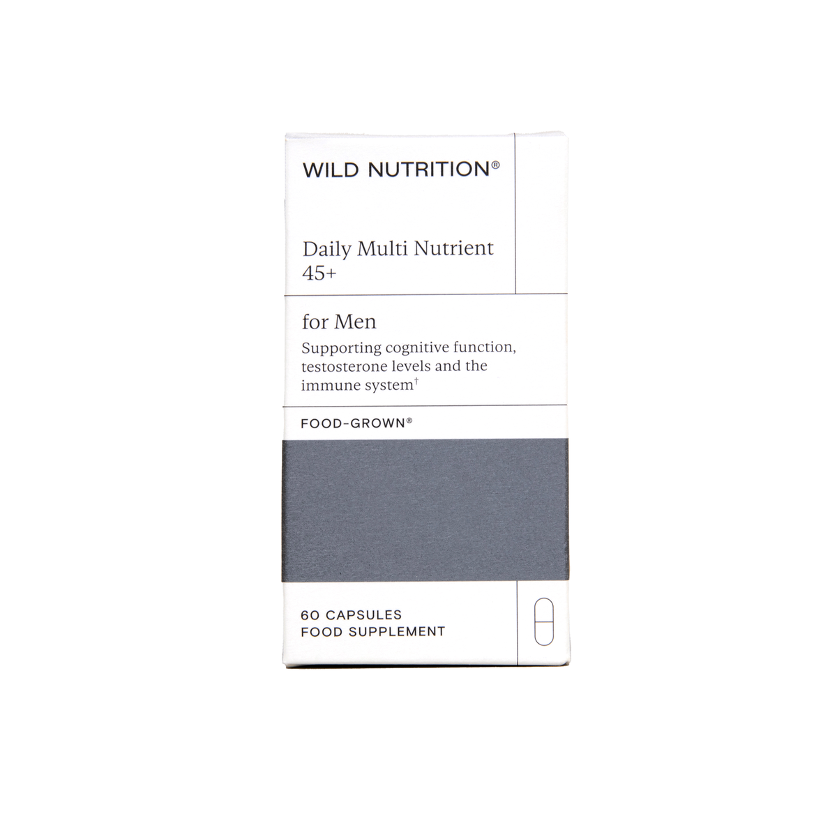 Wild Nutrition Daily Multi Nutrient 45+ for Men 60 caps | Planet Organic