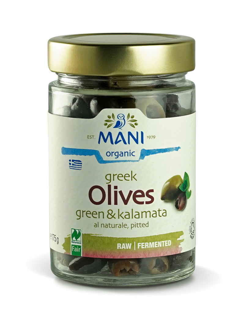 Mani Pitted Mixed Olives 175g