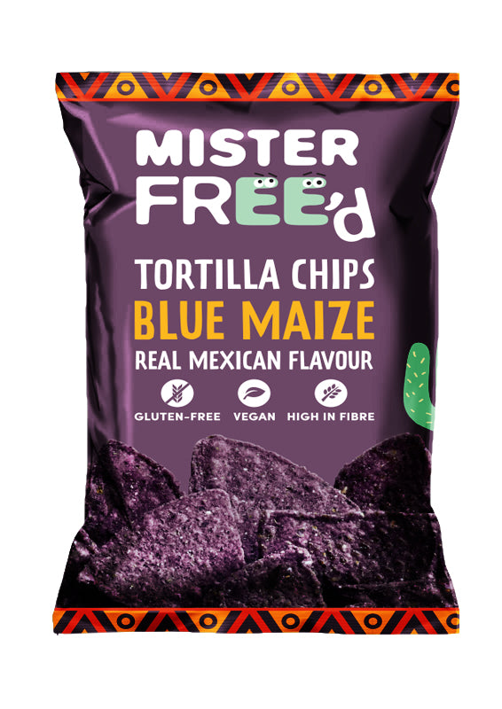 Mister Free'd Tortilla Chips with Blue Corn 135g