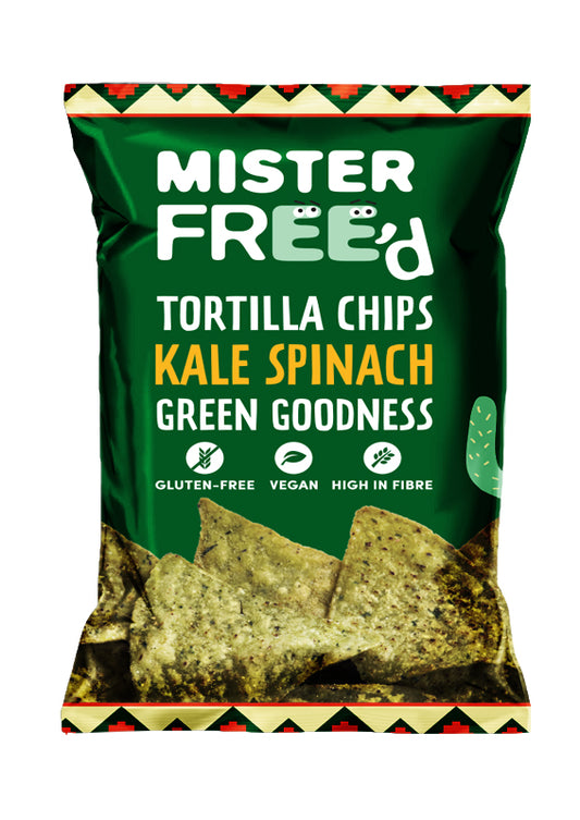 Mister Free'd Tortilla Chips with Kale and Spinach 135g