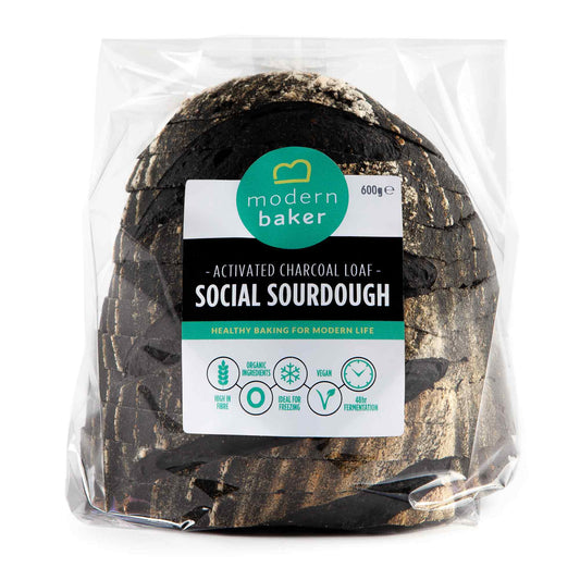 Modern Baker Activated Charcoal Social Sourdough Loaf 600g