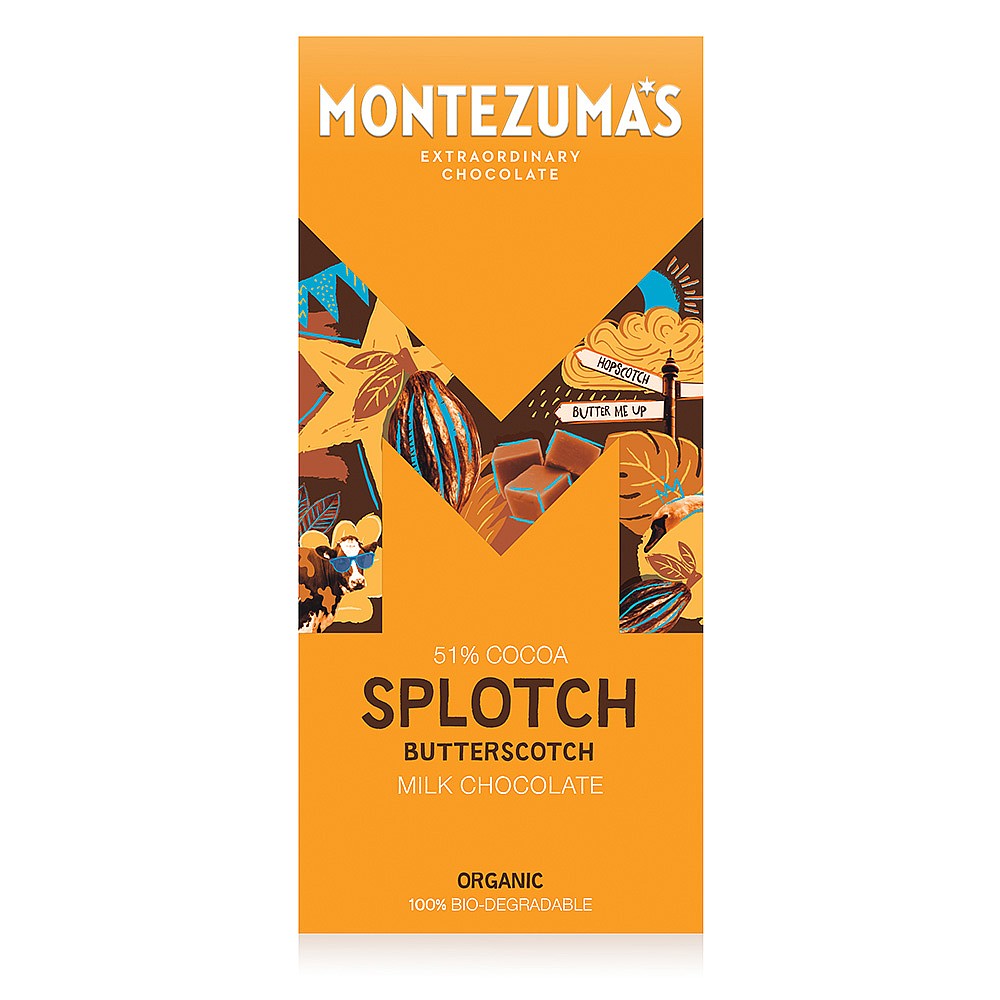 Montezuma's 51% Milk with Butterscotch 90g