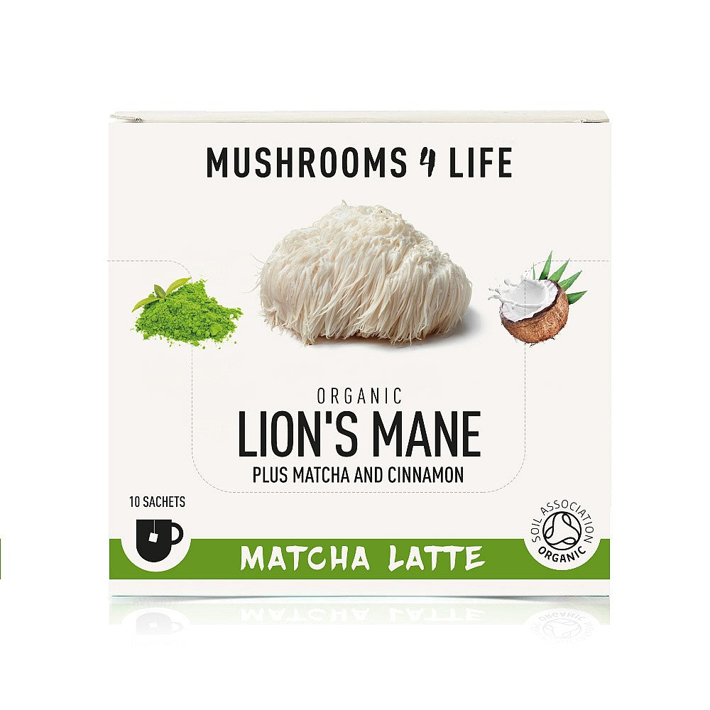 Mushrooms4Life Lion's Mane- Matcha Latte single sachet