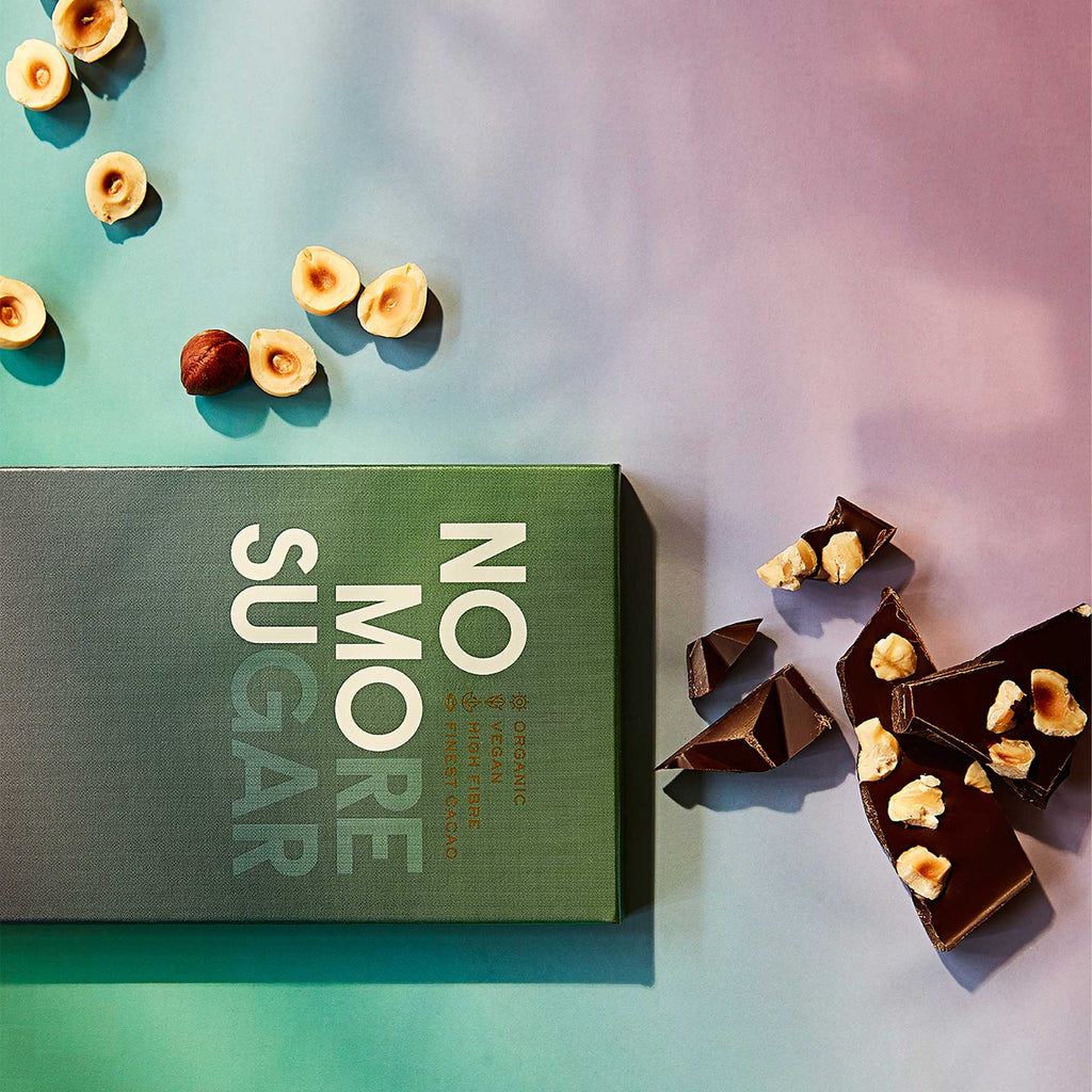 NOMOSU Dark Chocolate Bar with Hazelnut 90g
