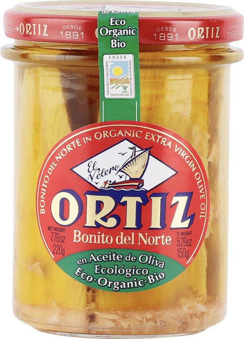 Ortiz Bonito Tuna Fillet in Organic Olive Oil 220g