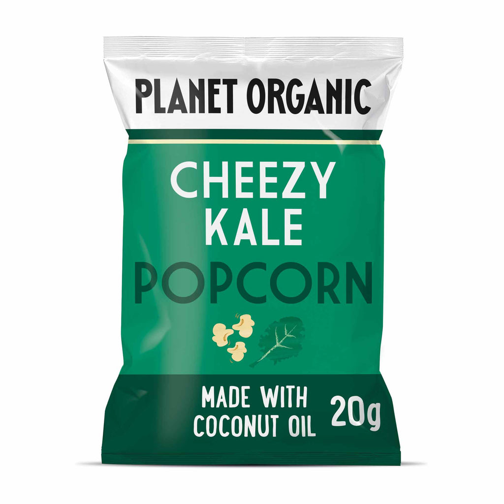 Planet Organic Cheezy Kale Popcorn 20g