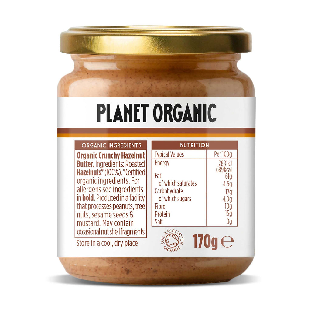 Planet Organic Crunchy Hazelnut Butter 170g