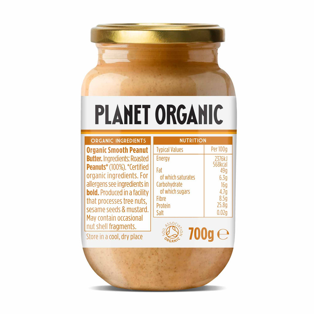 Planet Organic Smooth Peanut Butter 700g
