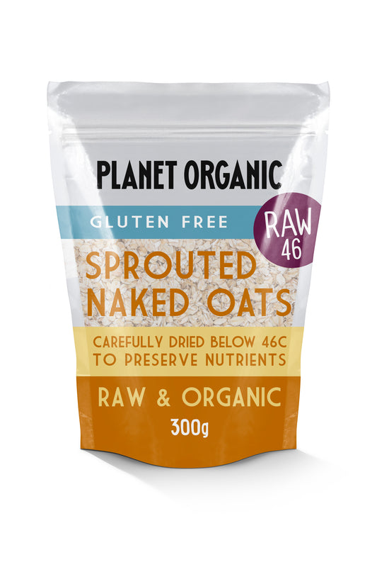 Planet Organic Sprouted Rolled Naked Oats 300g