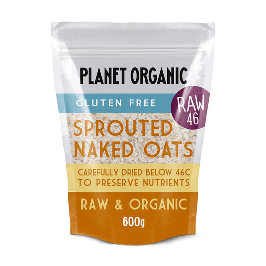 Planet Organic Sprouted Rolled Naked Oats 600g