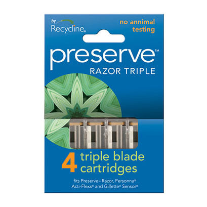 Preserve Triple Razor Replacement Blades 4 pack
