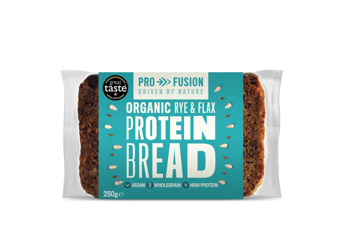 Profusion Protein Bread Rye & Flax 250g Organic