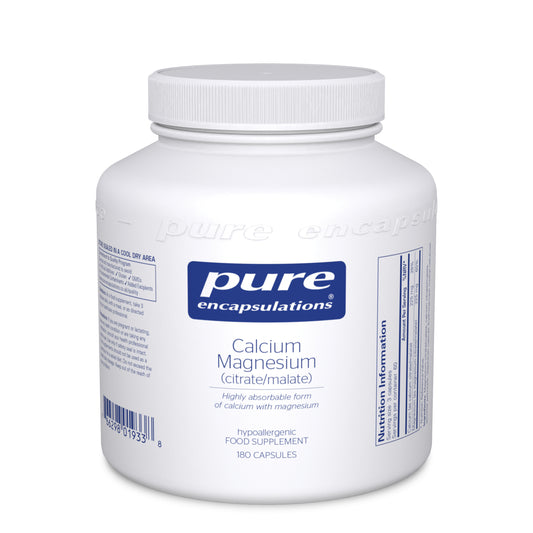 Pure Encapsulations Calcium Magnesium (citrate/malate) 180 caps