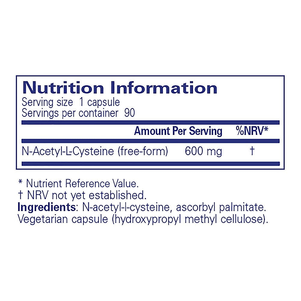 Pure Nac Pure Encapsulations NAC 600 Mg. 90 | Planet Organic
