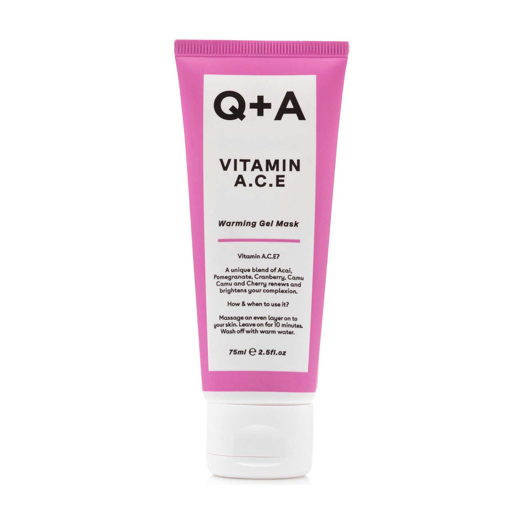 Q+A Vitamin A.C.E Warming Gel Face Mask 75ml